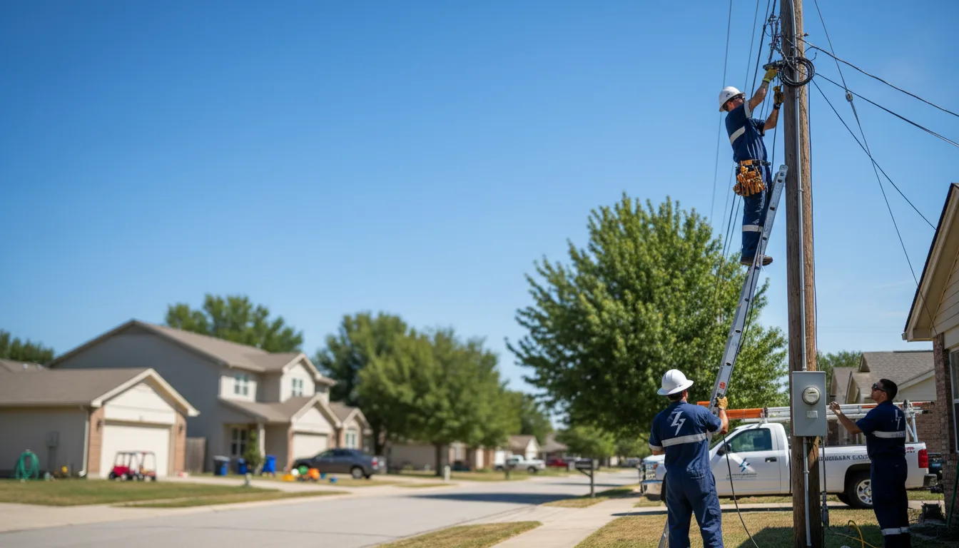 Residential electrician providing installation services in Holbrook, ID
